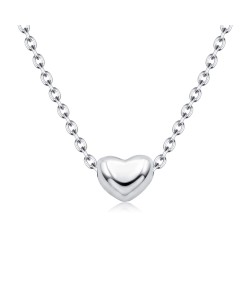Heart Shaped Silver Necklace SPE-5778